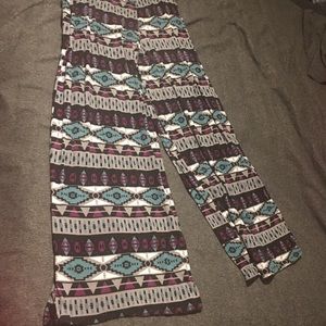 Soft Flowing Multi-colored Dress Pants